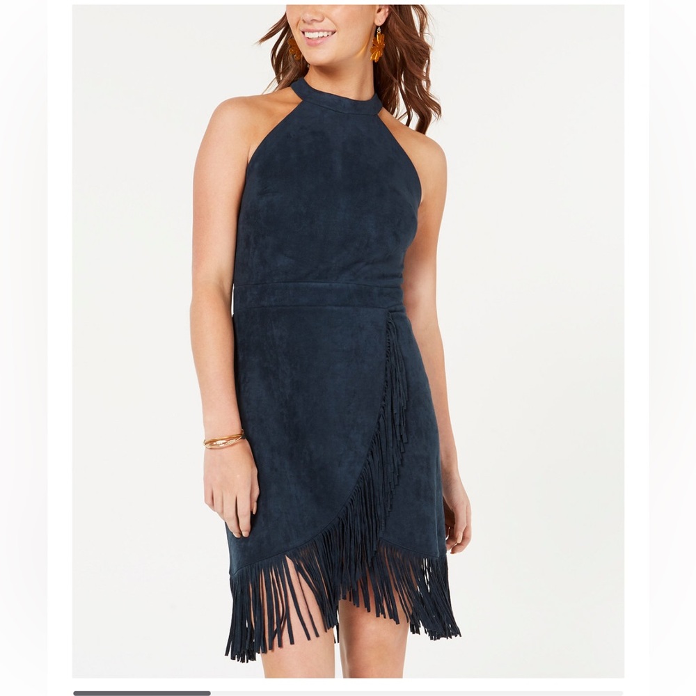 Suede Fringe Dress